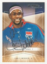Chris Webber - Sacramento (NBA Basketball) 2004-05 Skybox Autographics # 60 Estado perfeito comprar usado  Enviando para Brazil