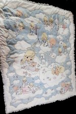Colcha dupla face vintage feita à mão Precious Moments bebê bebê, usado comprar usado  Enviando para Brazil
