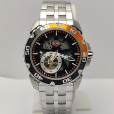 Bulova Harley Davidson 78A112 esqueleto 45mm relógio masculino raro automático comprar usado  Enviando para Brazil