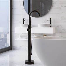 Black freestanding bath for sale  BURTON-ON-TRENT