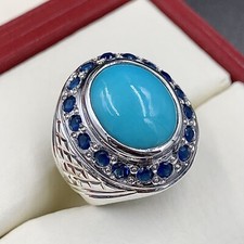 Natural turquoise ring for sale  GLASGOW