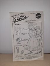 Libretto istruzioni barbie usato  Italia
