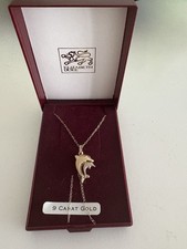 9ct gold dolphin for sale  FERNDOWN