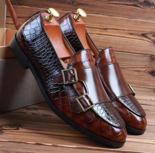 Sapatos masculinos de couro de alta qualidade, sapatos sociais de negócios, sapatos Oxford de couro de luxo comprar usado  Enviando para Brazil