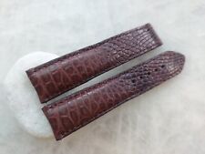 Pulseira de relógio de couro com estampa de crocodilo jacaré 20 mm/18 mm para fecho Omega, usado comprar usado  Enviando para Brazil