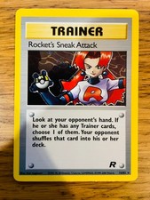 QUASE PERFEITO! Rocket's Sneak Attack (16/82) Holo Team Rocket Pokemon Card! comprar usado  Enviando para Brazil
