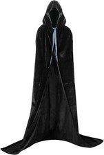Black hooded cloak for sale  HUDDERSFIELD