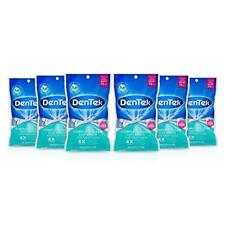 DenTek Complete Clean FreshMint Easy Angled Picks NoBreak/ShredFloss 75ct pacote com 6 comprar usado  Enviando para Brazil