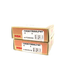 CONJUNTO DE 2 NOVOS ROLAMENTOS NSK 7203CTRDULP4Y, usado comprar usado  Enviando para Brazil