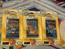 VAZIO 1999 Conjunto Base Pokémon Blister Pack Wrappers Charizard, Venusaur & Blastoise comprar usado  Enviando para Brazil