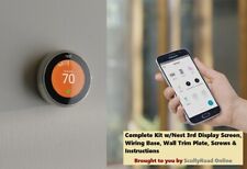 Termostato WIFI de aprendizaje tercera generación Google Nest: T3007ES acero inoxidable A+ segunda mano  Embacar hacia Mexico