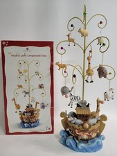 Árvore ornamental Arca de Noé 24" 9 animais pendurados marca de membro, usado comprar usado  Enviando para Brazil