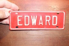 Mini placa de licença vintage de metal EDWARD comprar usado  Enviando para Brazil