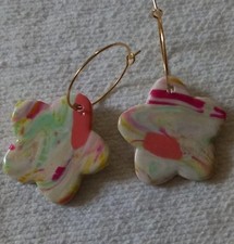 Creoles fleurs fimo d'occasion  Marseille IX