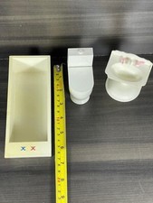 Antigo vaso sanitário Fisher Price Little People branco 909 com pia e banheira ikea comprar usado  Enviando para Brazil