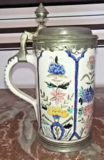 Walzenkrug blumenmuster gebraucht kaufen  Deutschland