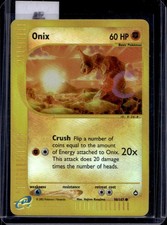 2003 Pokemon Aquapolis Onix holográfico reverso #98 comprar usado 2003 Pokemon Aquapolis Onix holográfico reverso #98 comprar usado  Enviando para Brazil