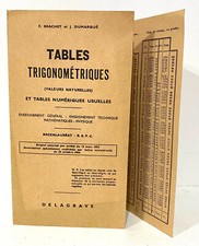 Antique trigonometric tables d'occasion  Expédié en Belgium