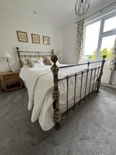 metal king bed black for sale  STOKE-ON-TRENT