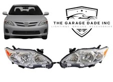 Para 2011 2013 Toyota Corolla Farol Conjunto de Carcaça Cromada Faróis Par RH LH comprar usado  Enviando para Brazil