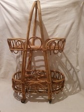 Bamboo wicker vintage for sale  LONDON