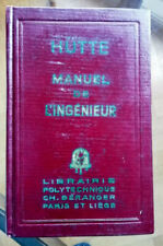 Hütte manuel ingénieur d'occasion  Cernay