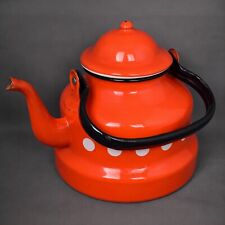 Théière émaillée rouge d'occasion  Ribemont