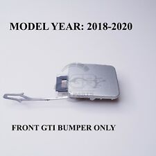 Capa de gancho de reboque para-choque dianteiro para Volkswagen Polo MK6 2G GTI 18-20 prata reflexiva comprar usado  Enviando para Brazil