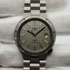 Usado, Relógio de quartzo Timex masculino vintage titânio 100M - DATA NÃO FUNCIONA comprar usado  Enviando para Brazil