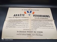 Affiche authentique militaire d'occasion  Saint-Michel-sur-Meurthe