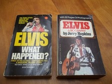 Lote de 2 livros vintage de Elvis Presley "Uma biografia", "O que aconteceu?" Décadas de 1970–1980 comprar usado  Enviando para Brazil