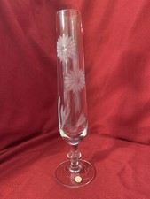 Etched flowers crystal for sale  East Berlin