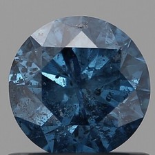Splendido diamante naturale blu vivo fantasia sfuso 5,6 mm certificato IGI to... comprar usado  Enviando para Brazil