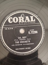 Crickets boy 78rpm for sale  ORPINGTON