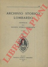 Archivio storico lombardo. usato  Italia