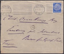 F-EX56799 ALEMANHA 1933-34 HINDENBURG 1935 25pf MUNIQUE - CAPA DE PERU ISTAMBUL comprar usado  Enviando para Brazil