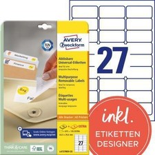 Avery zweckform universal d'occasion  Expédié en France