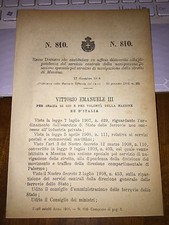 Regio decreto cost usato  Italia