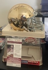 Mini capacete Notre Dame cromado edição especial limitada Daryle Lamonica assinado JSA comprar usado  Enviando para Brazil