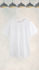 Ex HUSH Mujer Bria Boxy Cuello Redondo Informal Cómoda Camiseta en Blanco segunda mano  Embacar hacia Mexico