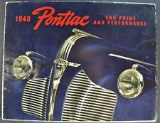 1940 pontiac catalog for sale  Olympia