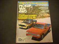 Pickup Van & 4WD Magazine November 1982 Custom Street Ranger S-10 Nitrous M2606 comprar usado  Enviando para Brazil