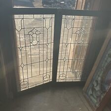 Pair antique leaded for sale  Hubbard