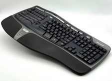Teclado ergonômico natural Microsoft 4000 v1.0 com fio USB KU-0462 limpo testado comprar usado  Enviando para Brazil