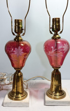 Pair vintage cranberry for sale  Denton