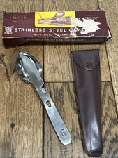 Usado, Talheres vintage Valor kit acampamento aço inoxidável com estojo e caixa #190 comprar usado  Enviando para Brazil