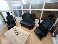 Black leather seater for sale  GRAYS