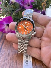 Seiko 5 esportes GMT relógio automático ssk005k1 42mm mostrador laranja novo com etiquetas comprar usado  Enviando para Brazil