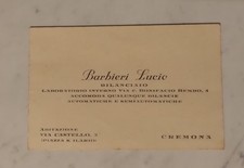Biglietto pubblicità barbieri usato  Castiglione d'Adda