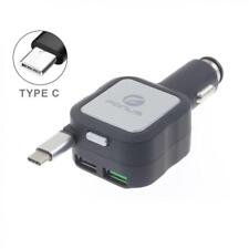CARREGADOR DE CARRO TIPO C RETRÁTIL 4.8A PORTA DE CARREGAMENTO RÁPIDO USB DUPLO Para AT&T VERIZON comprar usado  Enviando para Brazil